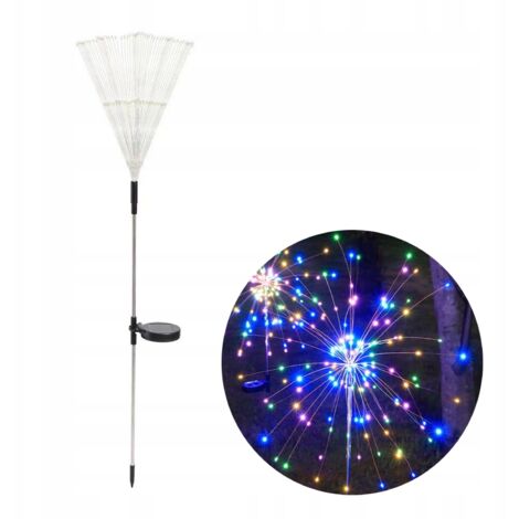 Lampe solaire de jardin Feux d'artifice colorés jusqu'à 200 LED FÊTE DE NOËL (1/5)