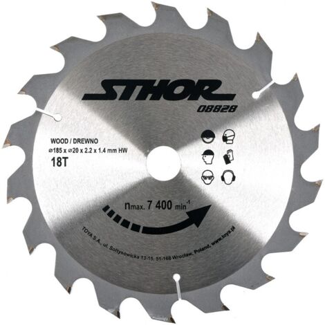 Inter-Craft Lame Scie Circulaire Carbure Tungstène 230mm 30 Dents - Pour Bois Dur, Tendre Et Composites