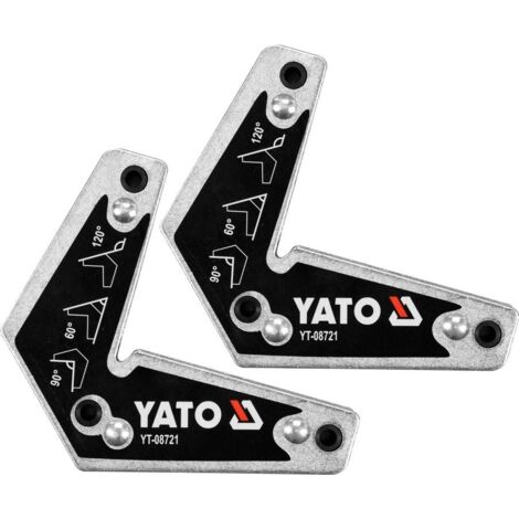 LOT DE 2 SUPPORTS DE SOUDAGE MAGNÉTIQUES YT-08721 YATO