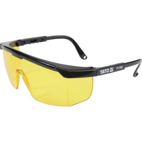 Lunettes de protection en polycarbonate ton jaune yt-7362 yato (1/2)