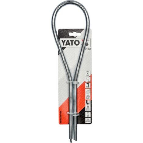 Yato – Ressort à cintrer 16 mm YT21850 – Pour tubes PEX-AL-PEX – Résistant à la corrosion – Longueur 76 cm – Extrémité conique pour insertion facile