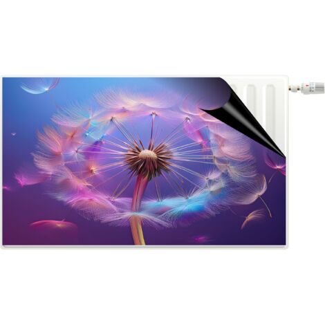 Tapis magnétique Cache radiateur décoratif Aimant Pissenlit coloré (1/5)