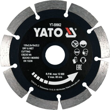 Disque diamanté segmenté YATO 125 mm YT-59962 (1/3)