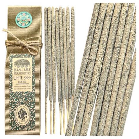 Résine rituelle sur bâtonnet - Sauge blanche (1/5)