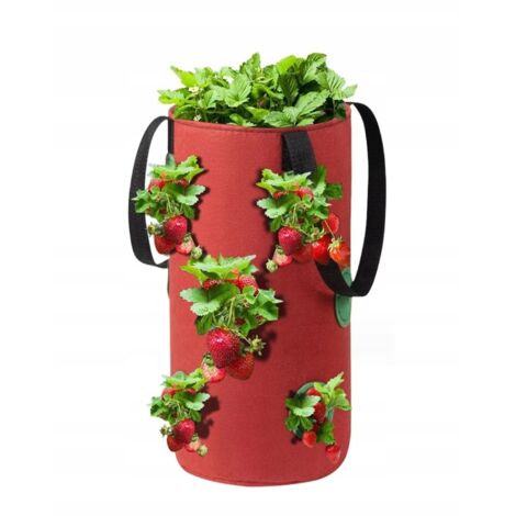 Sac suspendu pour pot de fleurs, tomates, légumes, fraises, pochettes à fraises, 35 cm (1/5)