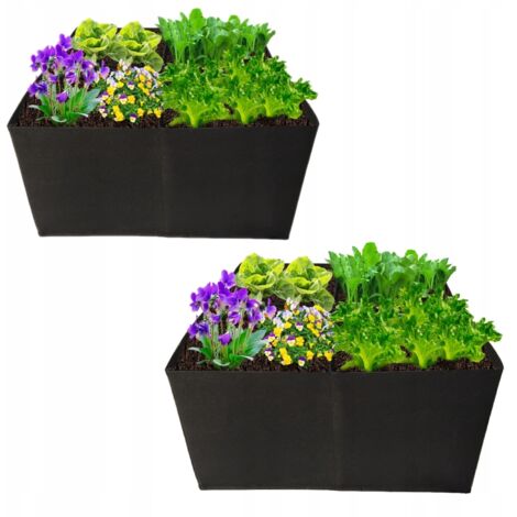 Potager - Inspection de jardin - Jardinière - Pot de fleurs aromatiques - Matériau 60x60x30 2x