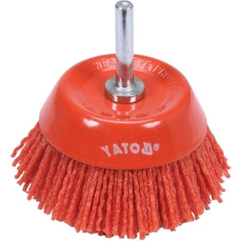 Brosse à disque à tige en nylon YATO 75 mm YT-47782 (1/4)