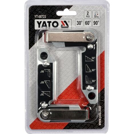 SUPPORTS DE SOUDURE MAGNÉTIQUES 32 KG 2 PIÈCES - YT-08723 (1/5)
