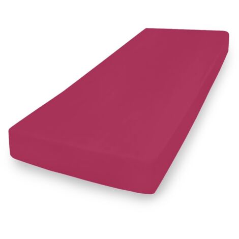 Drap-housse en jersey premium 90x200, 100x200x20, amaranth11, matex (1/5)