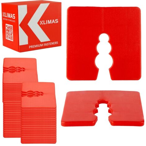 Entretoises d'alignement rouges DW-3 à vis MET 3 mm, 50 pièces (1/5)
