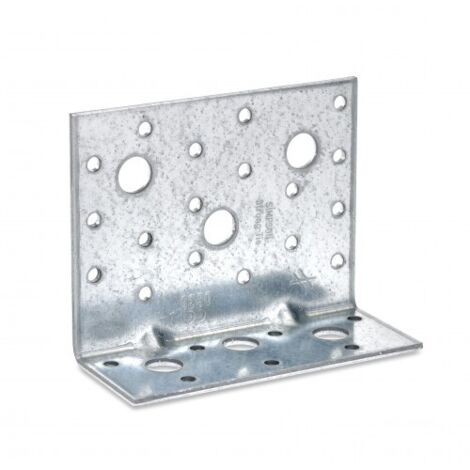 Simpson Strong Tie – Équerre de fixation large renforcée 90x48x116mm – Acier galvanisé pour bois et béton – Capacité de charge élevée – 1 pièce