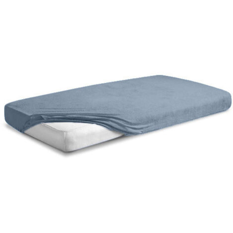 Drap-housse éponge premium avec élastique 90x200, 100x200x20, gris foncé44, matex (1/5)