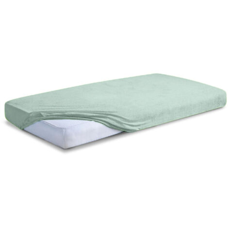 Drap-housse éponge premium avec élastique 90x200, 100x200x20, bleu clair53, Matex (1/5)