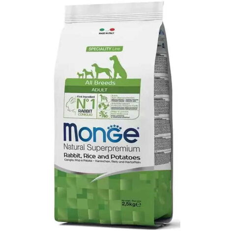 Lapin Monge Speciality Line avec riz et pommes de terre 2,5 kg