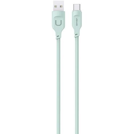 Câble USB-C USAMS 1,2 m, charge rapide, vert