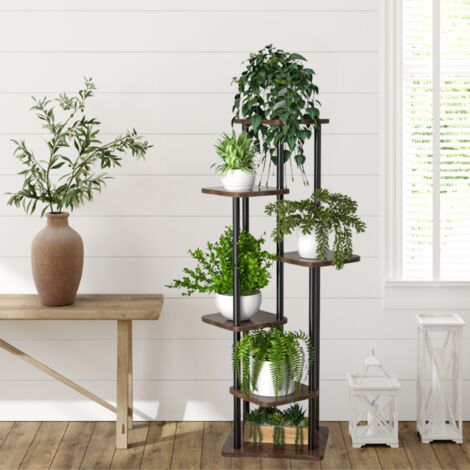SUPPORT MÉTAL POUR LIT DE FLEURS, ÉTAGÈRE POUR PLANTES DE MEZZANINE, 132 CM [LIT DE FLEURS2] (1/5)