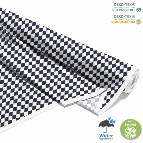 TISSUS DÉCORATIFS D'EXTÉRIEUR OXFORD - Motif Argyle Géométrique 2 (1/5)