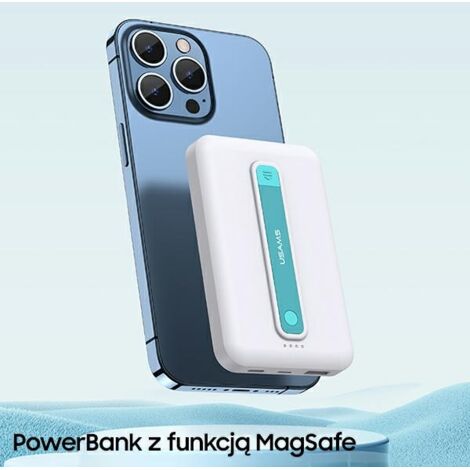 USAMS Powerbank PB64 10 000 mAh 20 W QC30PD Charge rapide magnétique sans fil Noir 10KCD17301 USCD173 (1/5)