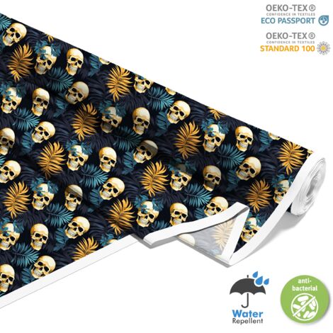 TISSUS DÉCORATIFS D'EXTÉRIEUR OXFORD - Motif Crâne I DX4379 (1/5)
