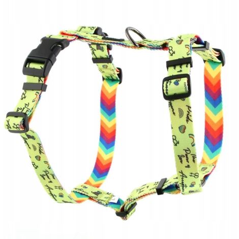 Harnais pour chien de garde, sans pression, coloré, réglable, yorkshire, HUGGY DOGGY S (1/5)