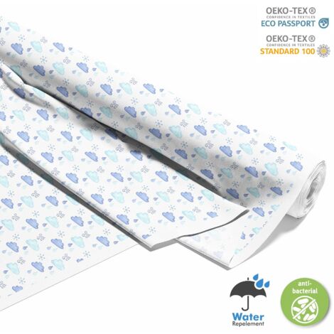 TISSUS DÉCORATIFS D'EXTÉRIEUR OXFORD - Motif nuages de pluie et vent (1/5)