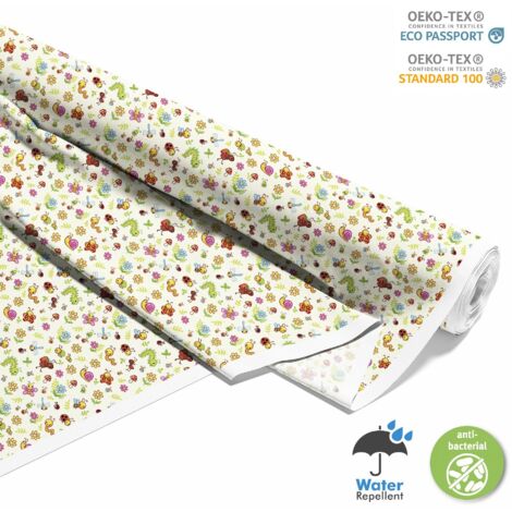 TISSUS DÉCORATIFS D'EXTÉRIEUR OXFORD - Motif Vers Colorés (1/5)