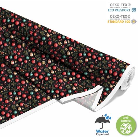 TISSUS DÉCORATIFS D'EXTÉRIEUR OXFORD - Motif Noël  DX1855 (1/5)