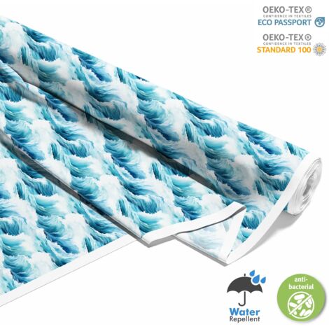 TISSUS DÉCORATIFS D'EXTÉRIEUR OXFORD - Sea Wave - DX2893 (1/5)