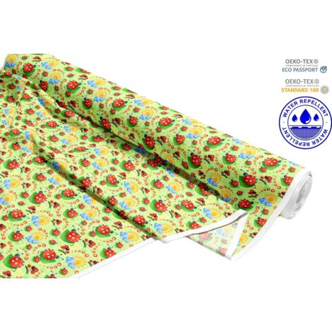 Tissu d'extérieur décoratif Oxford - motif grandes coccinelles et soleil I DR056 (1/5)
