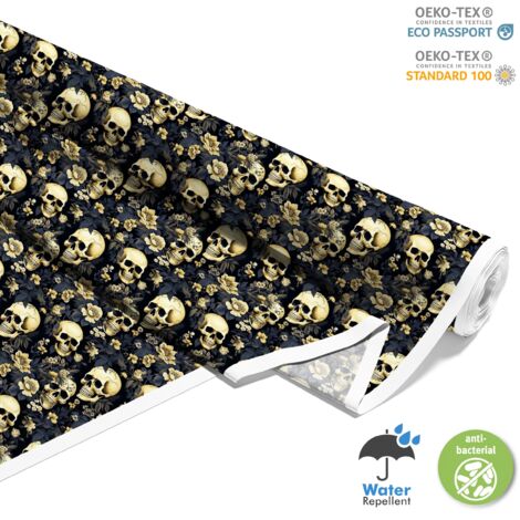 TISSUS DÉCORATIFS D'EXTÉRIEUR OXFORD - Motif Crâne I DX4708 (1/5)