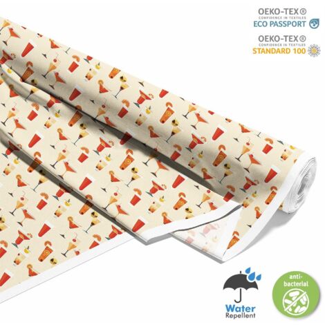 TISSUS DÉCORATIFS D'EXTÉRIEUR OXFORD - Motif Cocktail DX8594 (1/5)
