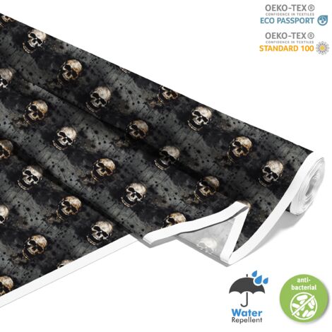 TISSUS DÉCORATIFS D'EXTÉRIEUR OXFORD - Motif Crâne I DX4439 (1/5)