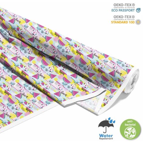 TISSUS DÉCORATIFS D'EXTÉRIEUR OXFORD - Motif Pastèques et Ananas I DX263 (1/5)