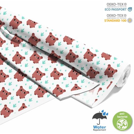 TISSUS DÉCORATIFS D'EXTÉRIEUR OXFORD - Motif Ours dans l'herbe (1/5)