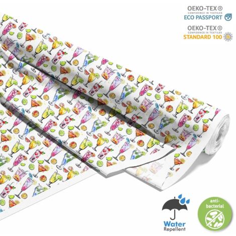 TISSUS DÉCORATIFS D'EXTÉRIEUR OXFORD - Motif Cocktail DX8844 (1/5)