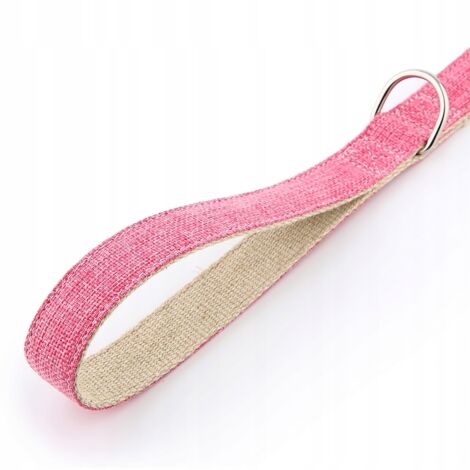 Laisse pour chien rose unie 1,52 m HUGGY DOGGY Eko L (1/5)
