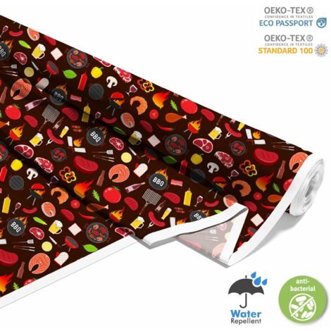 TISSUS DÉCORATIFS D'EXTÉRIEUR OXFORD - BBQ - DX1793 (1/5)