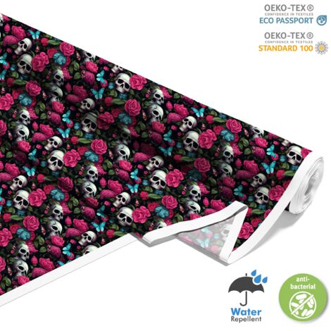 TISSUS DÉCORATIFS D'EXTÉRIEUR OXFORD - Motif Crâne I DX4995 (1/5)