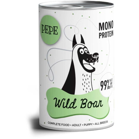 Nourriture humide pour chiens Paka Zwierzaka Pepe Sanglier 99 chevreuil 400g