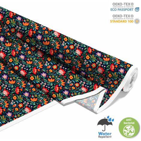 TISSUS DÉCORATIFS D'EXTÉRIEUR OXFORD - Fleurs - DX2077 (1/5)
