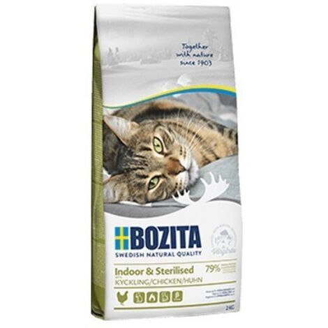 Bozita Indoor & Stérilisé Sans Céréales avec Poulet 2kg (1/2)