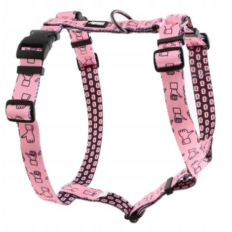 Harnais pour chien de garde, sans pression, coloré, boxer, bull terrier, HUGGY DOGGY L (1/5)