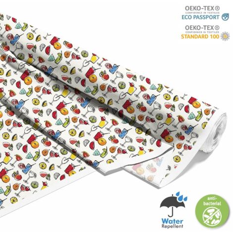TISSUS DÉCORATIFS D'EXTÉRIEUR OXFORD - Motif Cocktail DX8528 (1/5)