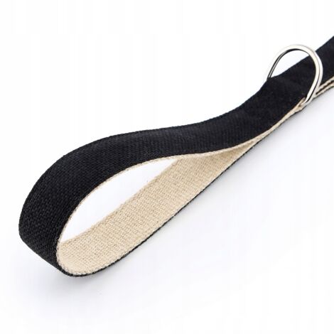 Laisse pour chien de ville robuste noire HUGGY DOGGY L (1/5)