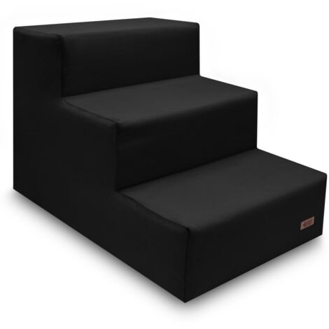 Escalier pour chien pour canapé et lit bouledogue noir york HUGGY DOGGY Climber M (1/5)