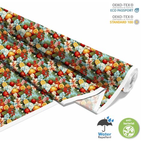Tissu d'ameublement extérieur Oxford - Motif fruits DX6102 (1/5)