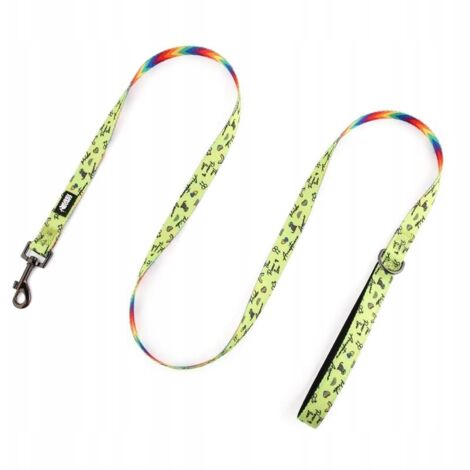 Laisse courte pour chien de 1,5 m, colorée et résistante, pour Jack Russell Terrier, modèle Huggy Doggy M (1/5)