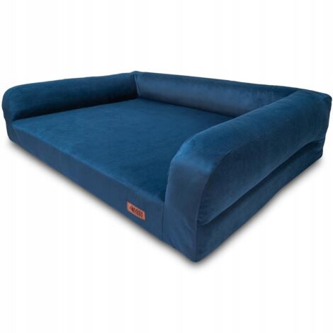 Panier orthopédique bleu marine pour chien et chihuahua HUGGY DOGGY S (1/5)