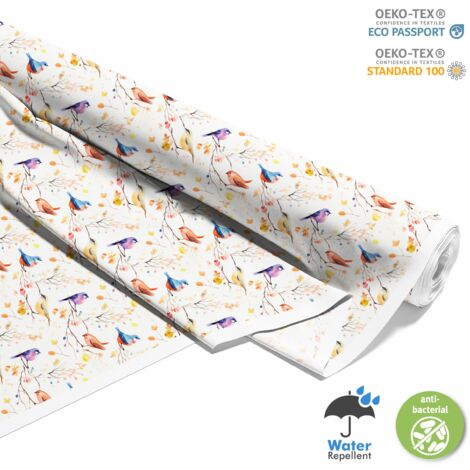 TISSUS DÉCORATIFS D'EXTÉRIEUR OXFORD - Oiseaux - DX2111 (1/5)