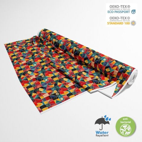 TISSUS DÉCORATIFS D'EXTÉRIEUR OXFORD - Motif africain DX18018 (1/5)